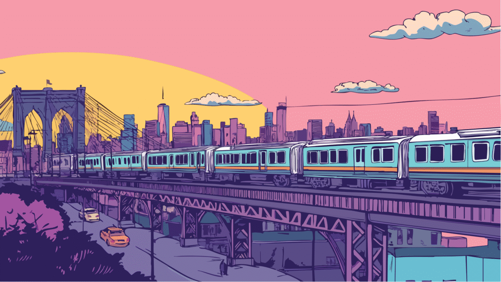 Brooklyn in the Pink Sunset